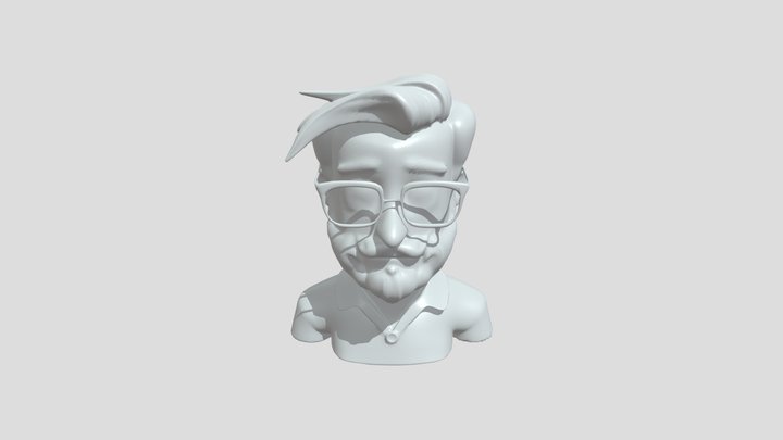 Stylized 3D cartoon man