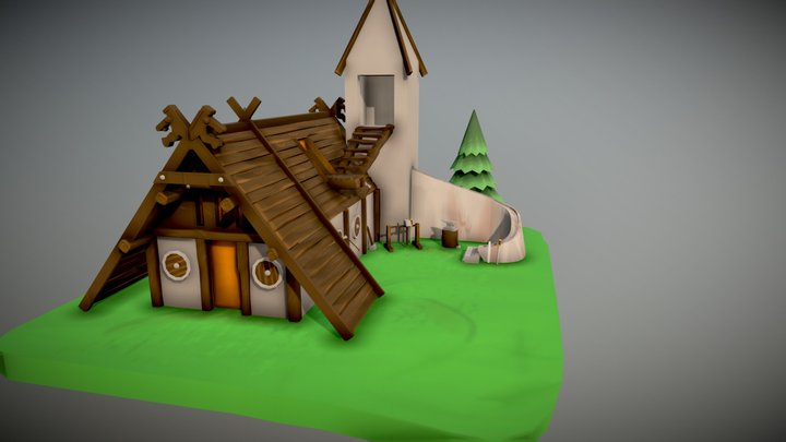 Viking Blacksmith 3D Model