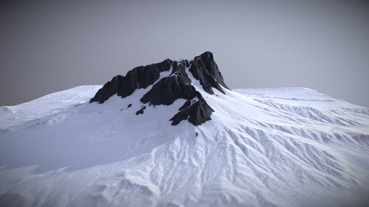 Snow Mountain v2 3D Model