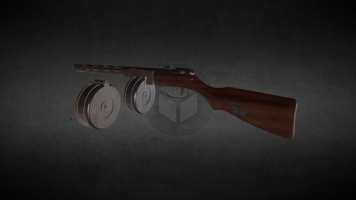 PPSH-41 3D Model