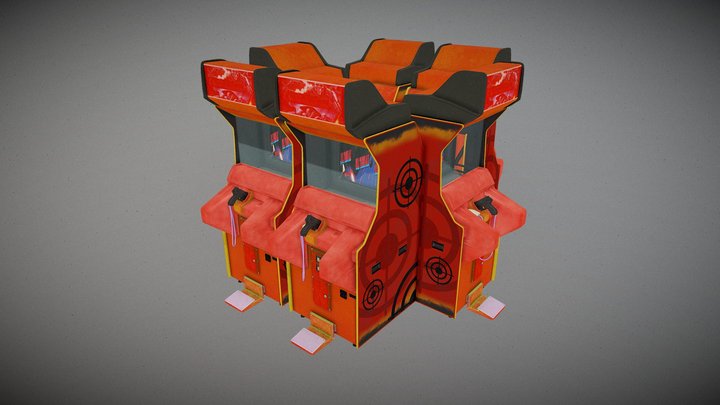 Arcade Shooting Game Machine | HQ Prop – Free 3D Model STL
