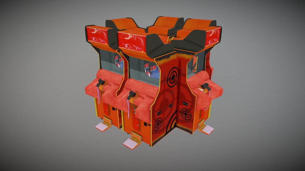 Arcade Shooting Game Machine | HQ Prop