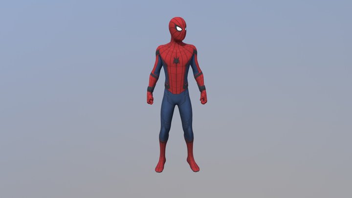 Spiderman Jump 3D Model