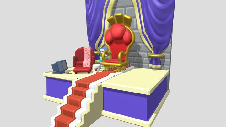 Overcooked! Throne Room Replica 3D Model