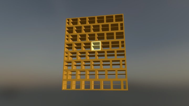 Cubic Wall 3D Model