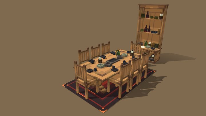 Dinning-room 3D Model