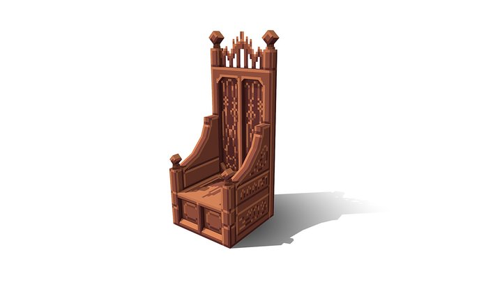 Medieval chair 3D Model