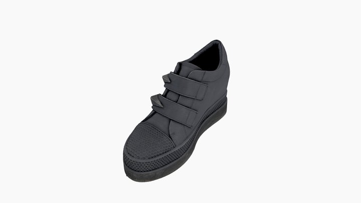 Shoes Black 3D Model