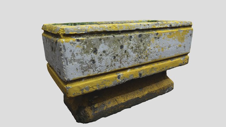 Public Flower Pot - 3D Scan - by Assets Poool 3D Model