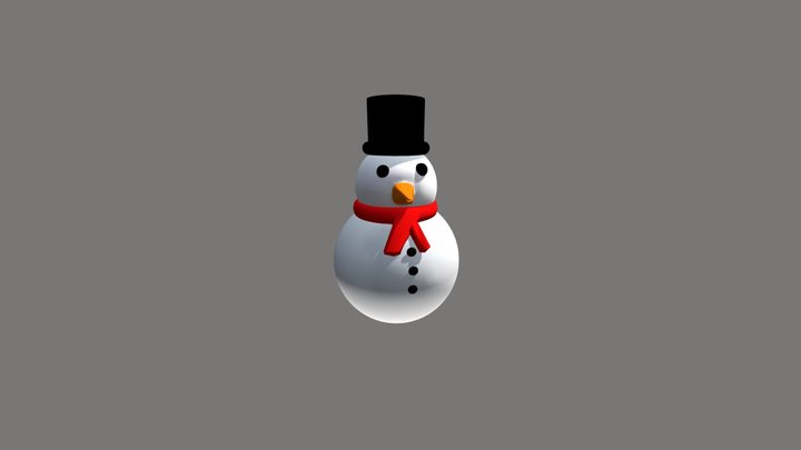 Snowman 3D Model