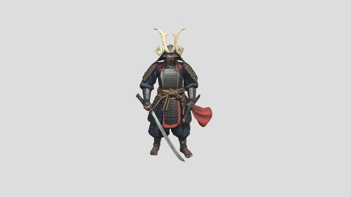 japanese samurai 3D Model
