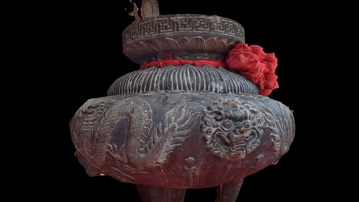 Thailand, Ko Phangan, Buddhist temple stand – Modello 3D gratuito STL