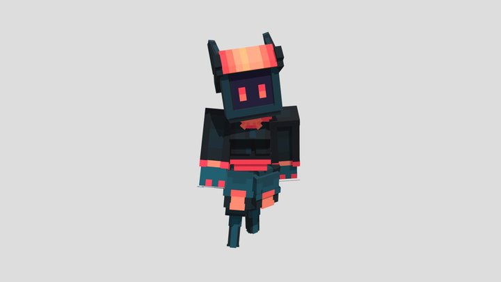 Minecraft Robot Model//Robot Custom Player Model 3D Model