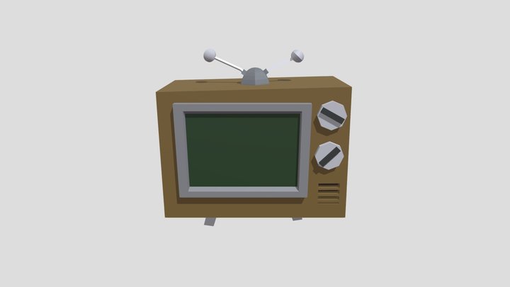 Tv Antiga 3D Model