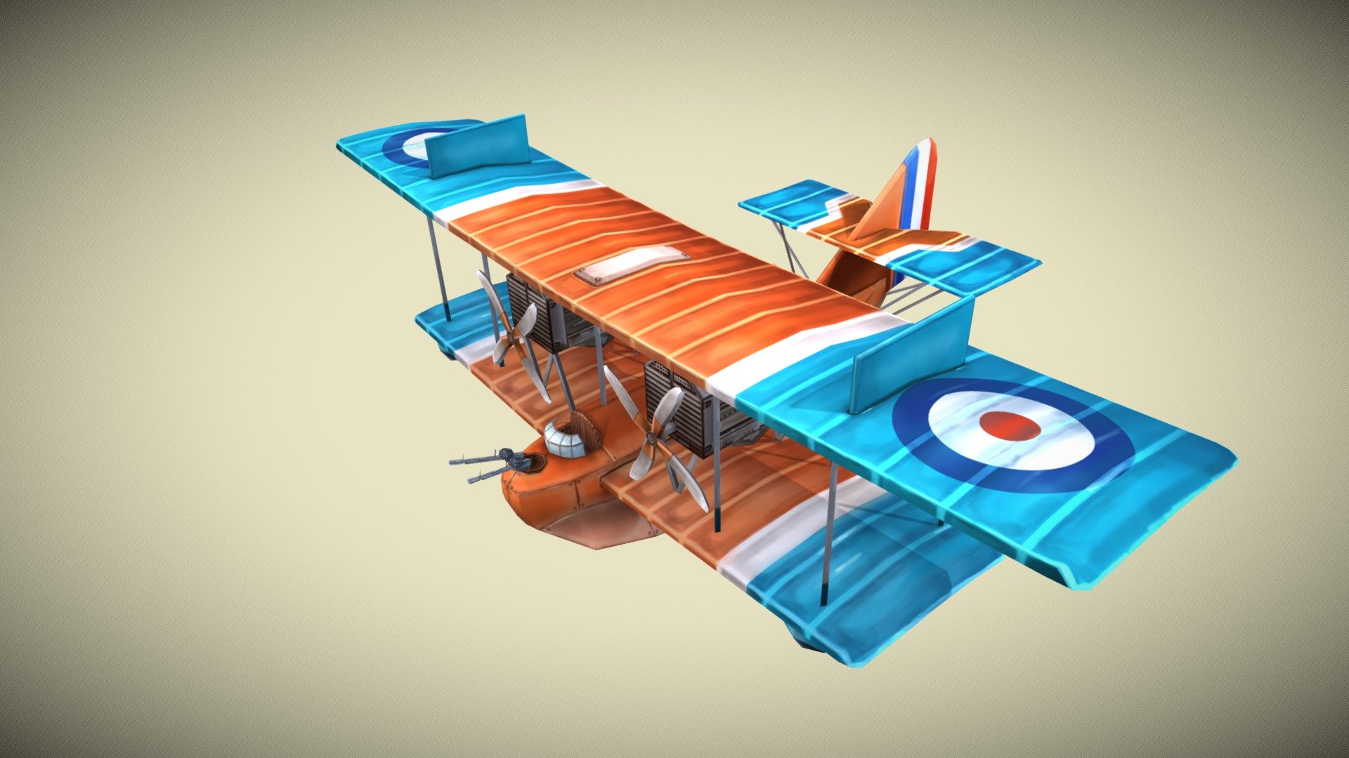 WW1 Plane Stylized - Felixstowe F.2A