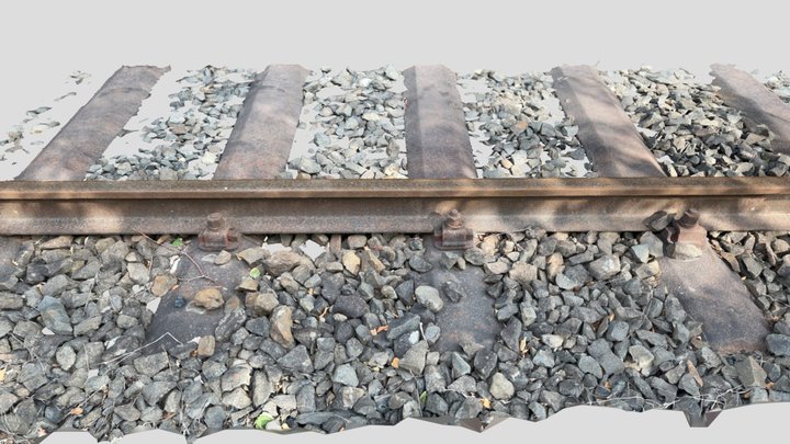 Train Track 3 3D Model