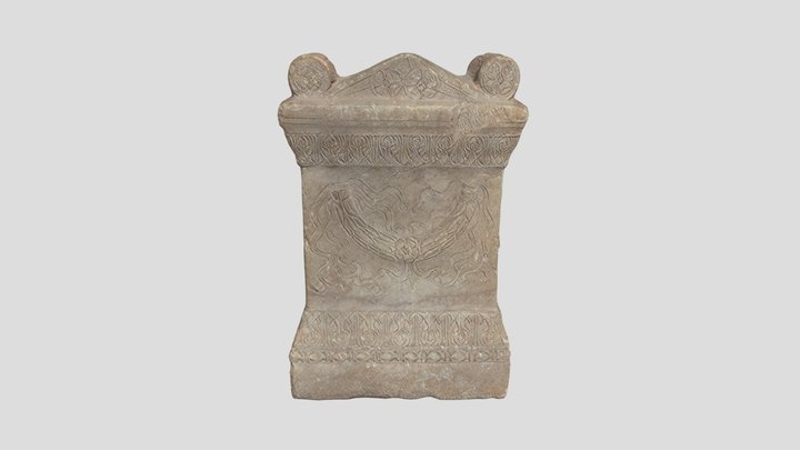 Roman Grave Stone 3D Model