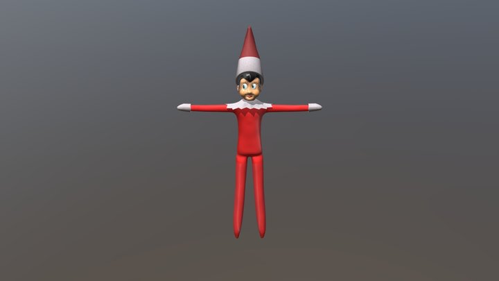 Elf on The Shelf 3D Model