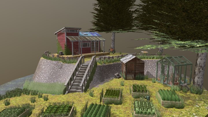 DAE Diorama - Eco House 3D Model