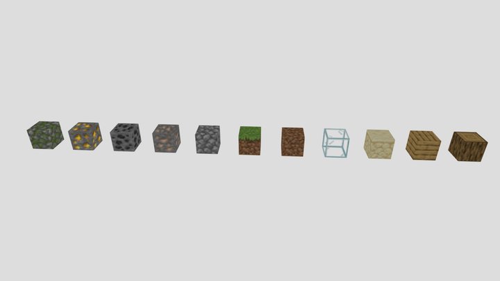 Minecraft Block Pack 3D Model