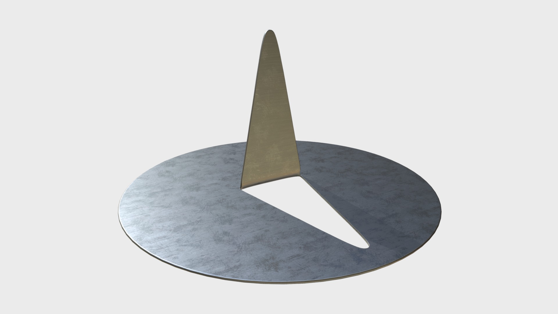 3D model Flat head pushpin - This is a 3D model of the Flat head pushpin. The 3D model is about a grey and black pyramid.