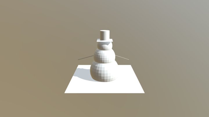 Snowman 3D Model