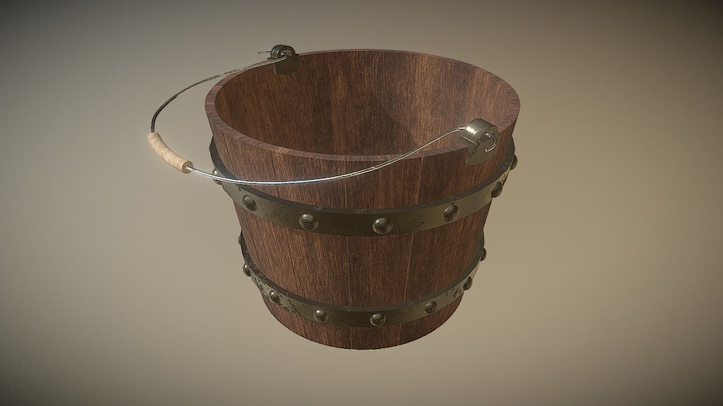 Bucket (High-Poly, Substance Painter)