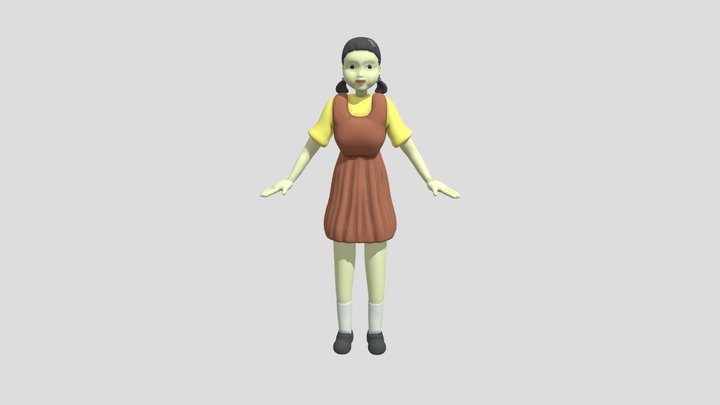 SQUID  GAME DOLL 3D Model