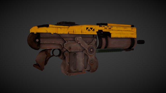 Assault rifle 3D Model