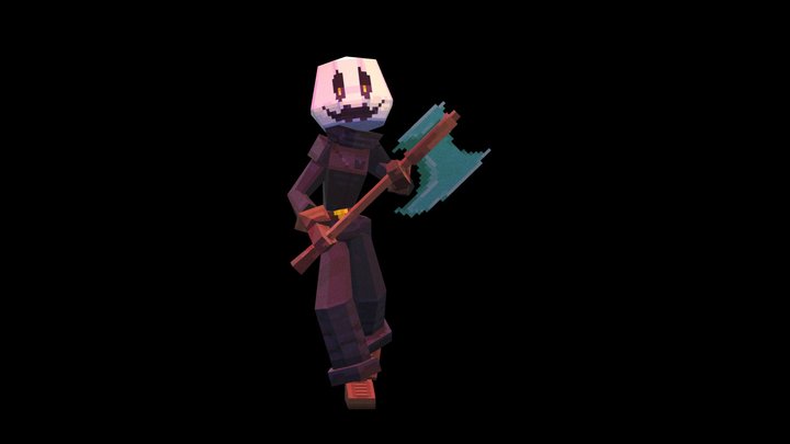 White Pumpkin 3D Model