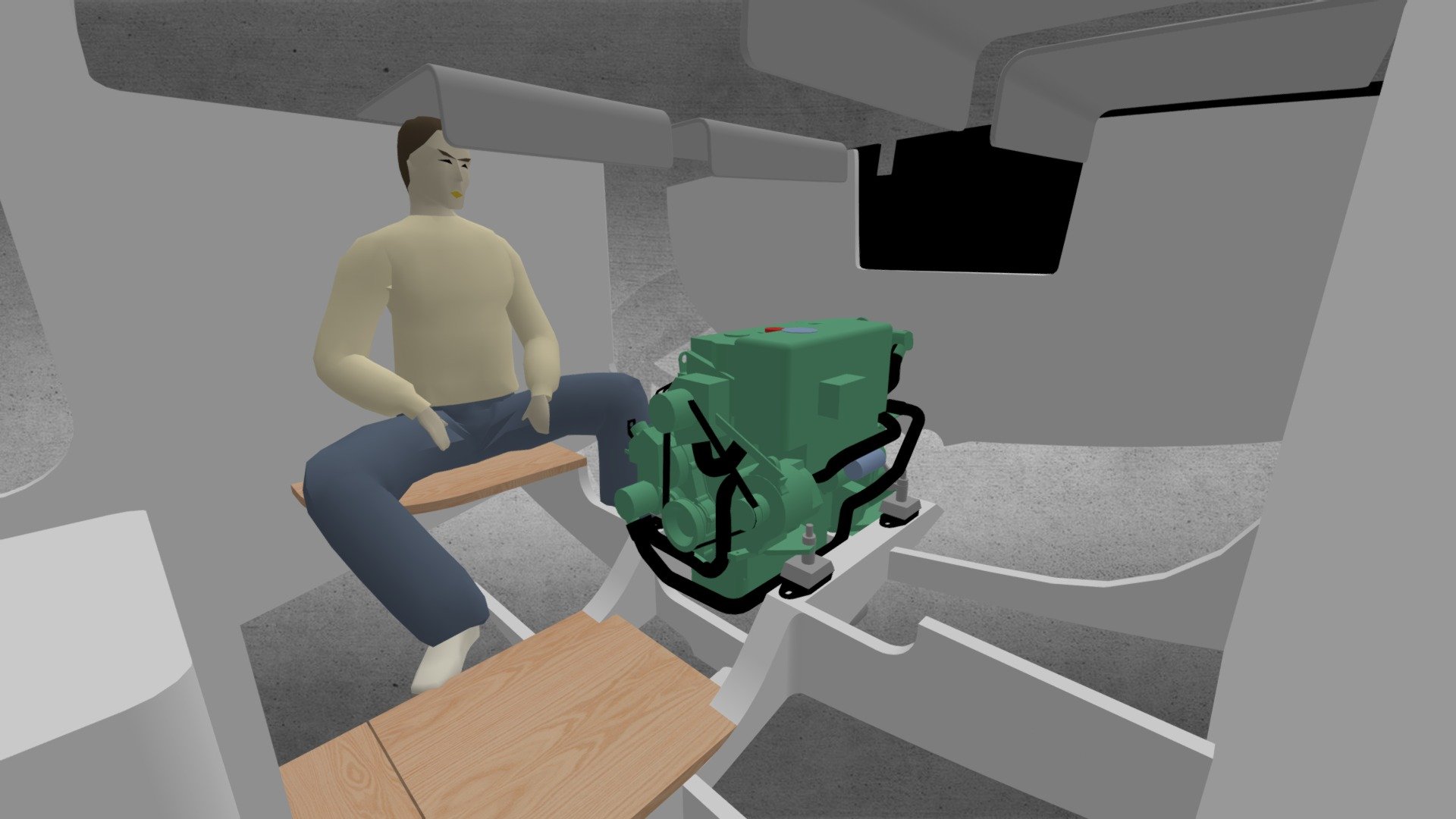 G 43 Engine Room Study