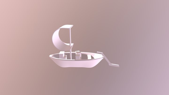 Cargo Boat 3D Model