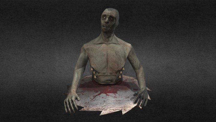 FPSC Wall Zombie Attacker 3D Model