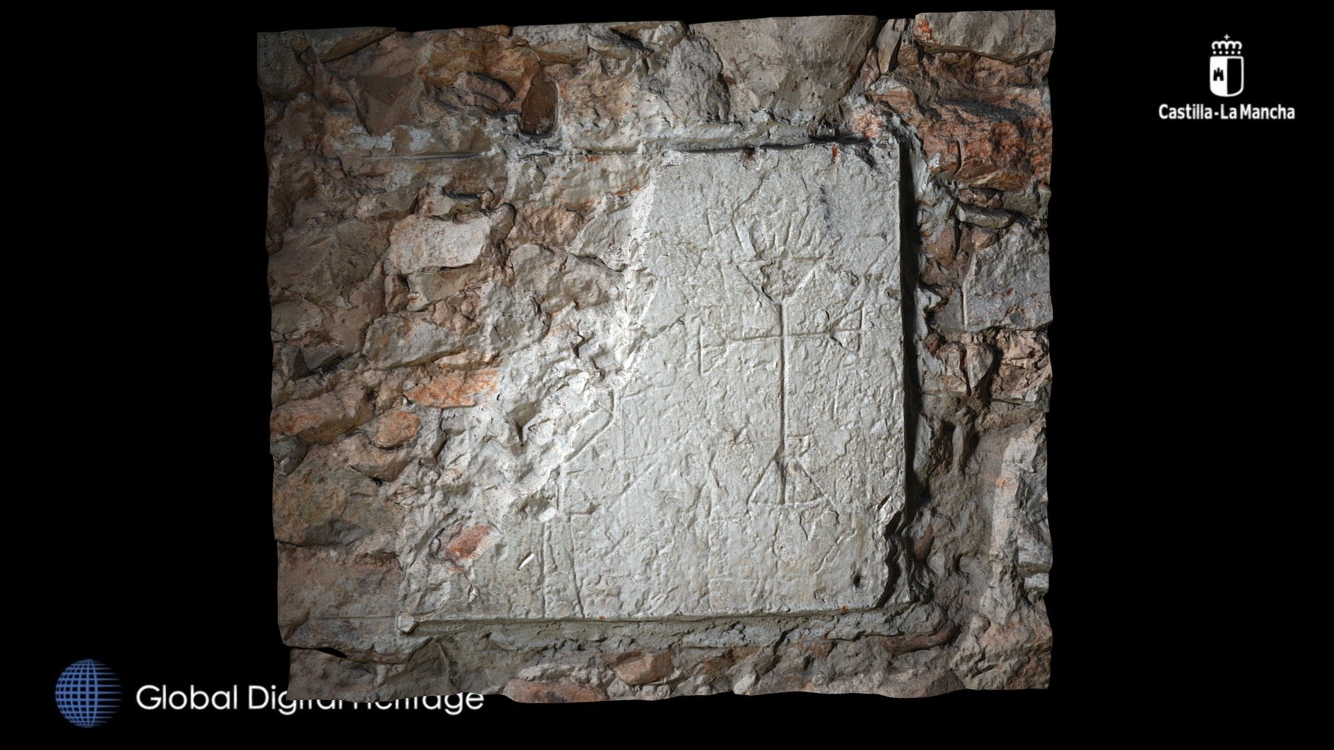 Cruciform graffiti in Villarrubia Jail (Spain)