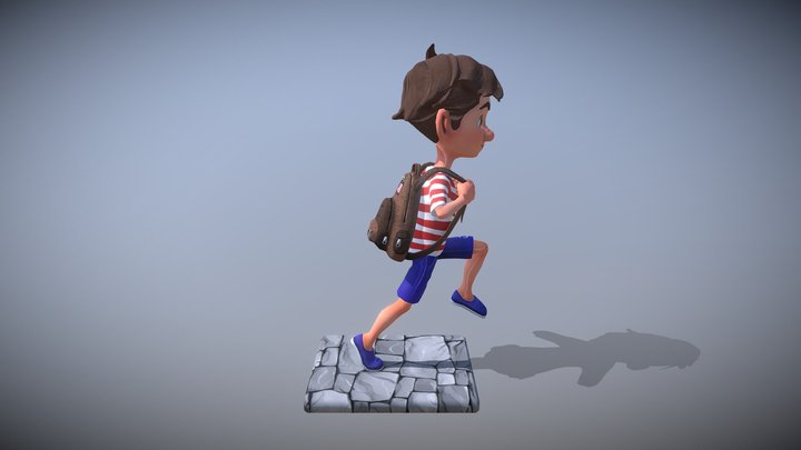 Otto action pose 3D Model