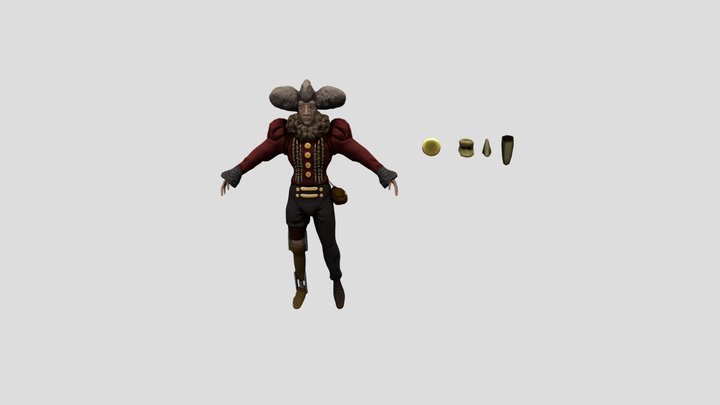 Non-PBR 3D Male Character 3D Model