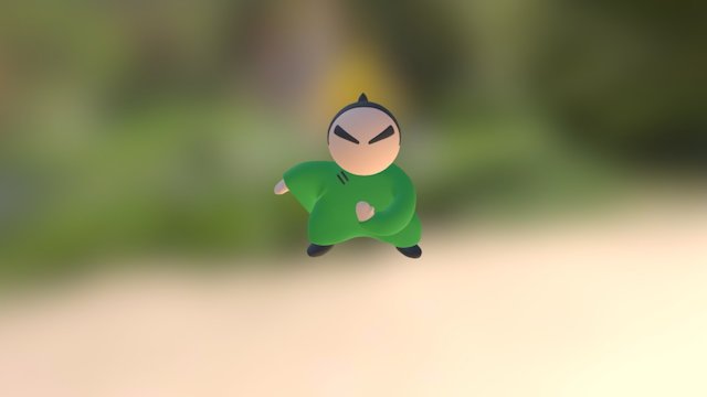 Kung Fu tea’s mascot-Infusing 3D Model