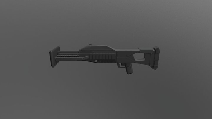 Magnet Gun 3D Model