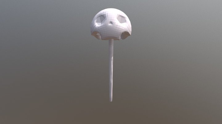 Vara Calavera Not so Low Poly 3D Model