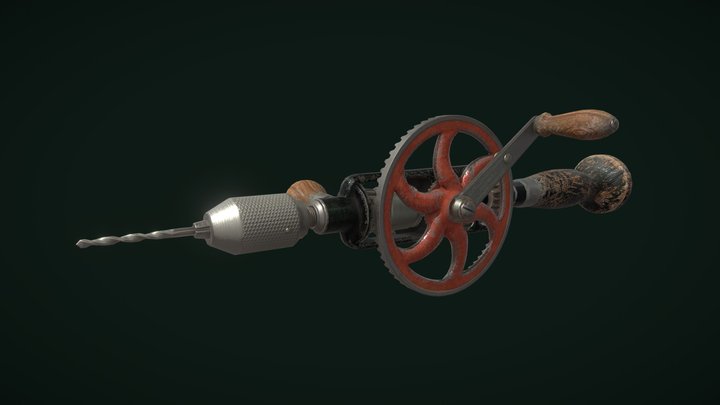 Hand Drill 3D Model