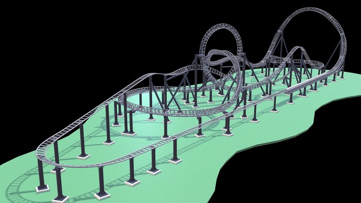 Intamin Launch Coaster 3D Model