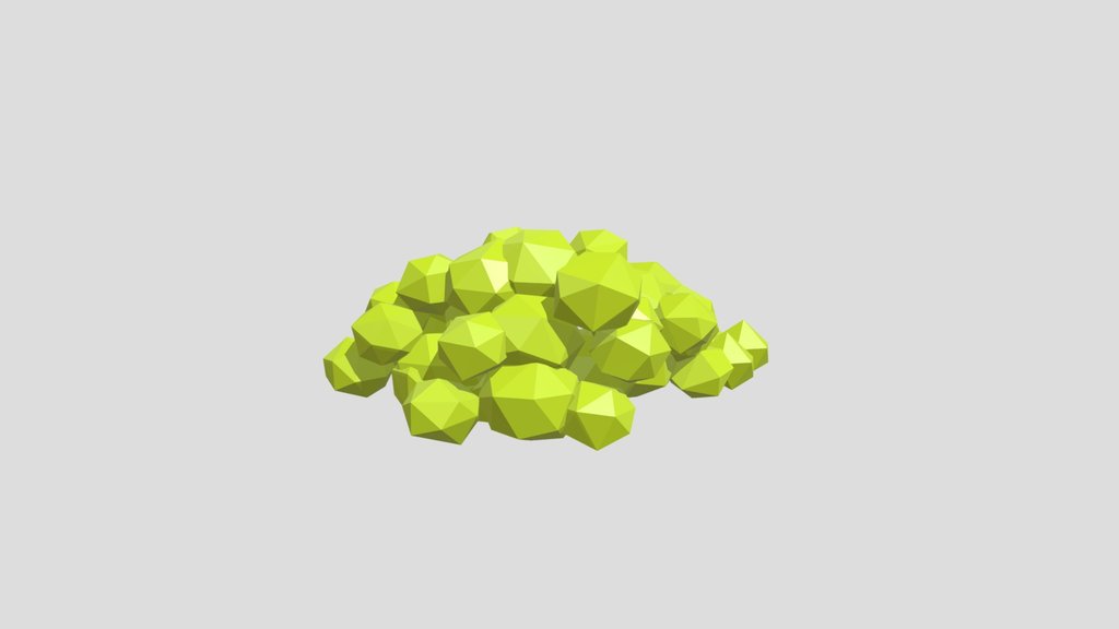 Low Poly Green Grapes