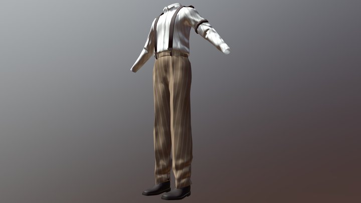 Learning suit Low poly 3D Model