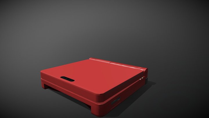 Gameboy Advance SP 3D Model