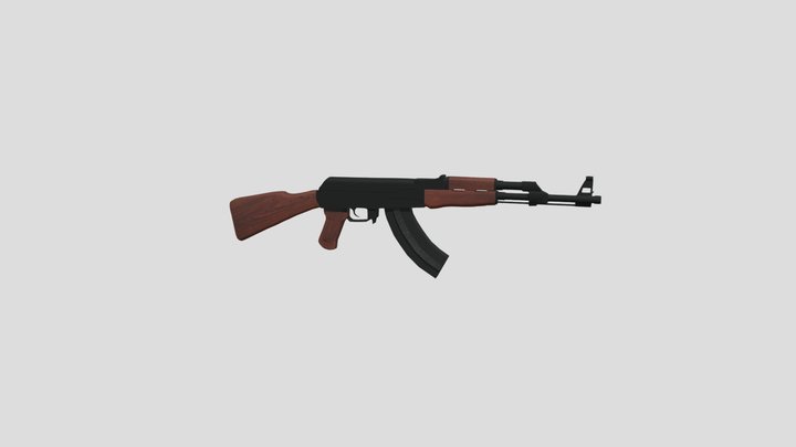 Assault Rifle Verzatile-AK Mark 1 3D Model