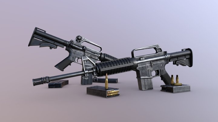 Colt Carbines Models 723 & 727 [Free] 3D Model