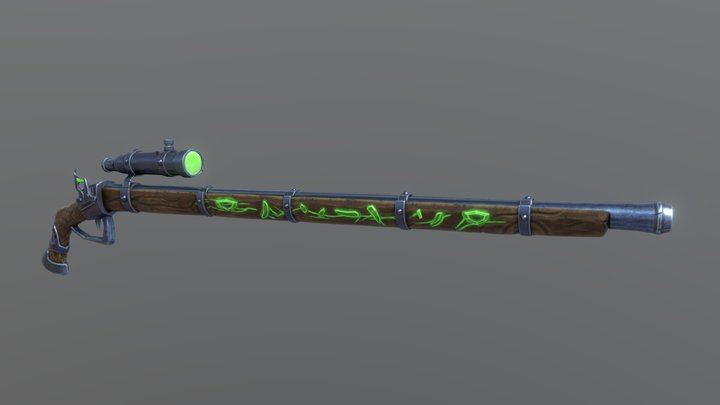 Skaven Jezzali Rifle 3D Model