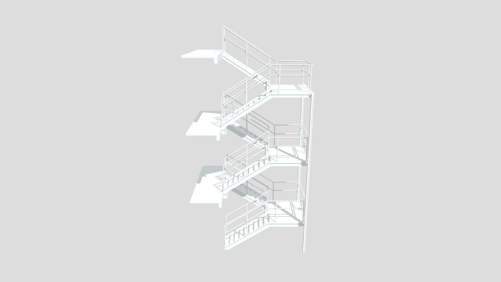 ESTR - Escada CAESA - Rev00 - 3D model by ESTRUTURAL PROJETOS