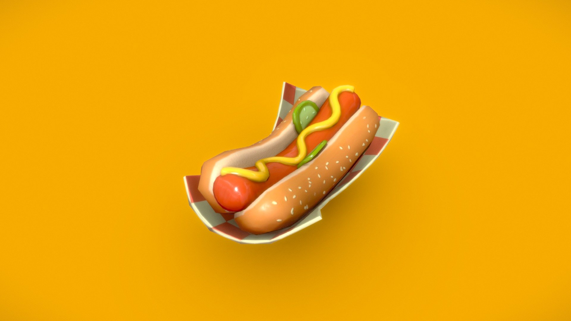 Hot Dog Stylized - Download Free 3D model by Batuhan13 [435326b ...