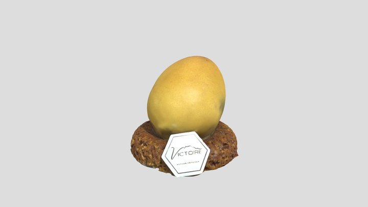 Olive Pastry 3D Model